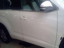 2014 TOYOTA HIGHLANDER WHITE LE 3.5L AT AWD.  Z24869